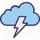Cloud Lightning Rain Storm Icon