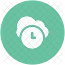 Cloud Network Clock Icon