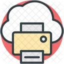 Cloud Printing Online Icon
