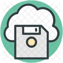 Cloud Floppy Data Icon