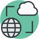 Cloud Network Worldwide Icon