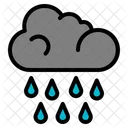 Cloud Forecast Rain Icon
