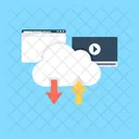 Cloud Computing Downloading Icon
