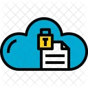 Cloud Document Lock Icon