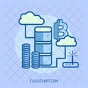 Cloud Bitcoin Finance Icon