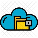 Cloud Folder Unlock Icon