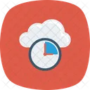 Cloud Clock Database Icon