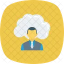 Cloud User Communication Icon