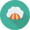 Cloud Protection Umbrella Icon