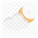 Cloud Moon Star Icon