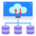 Cloud Computer Data Base Icon