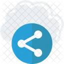 Cloud Send Share Icon