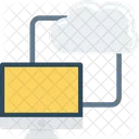 Cloud Computer Monitor Icon