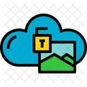 Cloud Picture Unlock Icon