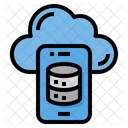 Cloud Data Smartphone Icon