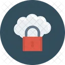 Cloud Key Lock Icon
