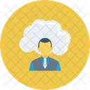 Cloud Communication Online Icon