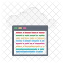 Cloud Coding Cloud Development Cloud Programming Icon