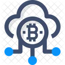 Cloud Bitcoin Cloud Bitcoin Cloud Network Icon