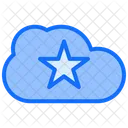 Cloud Star Archive Icon