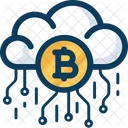 Cloud Blockchain Cryptocurrency Icon