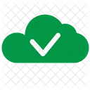 Cloud Green Ok Icon