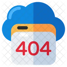 Cloud 404 Error  Icon