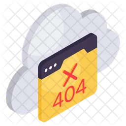 Cloud 404 Error  Icon