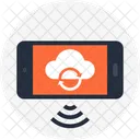 Cloud Communication Mobile Icon