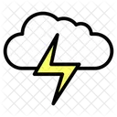 Cloud Thunder Bolt Icon