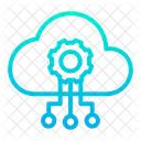 Artificial Cloud Intelligence Icon
