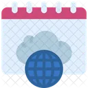 Cloud Calendar Dates Icon