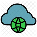 Cloud Internet Network Circuitry Weave Icon