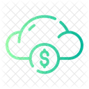 Cloud Dollar Blockchain Icon
