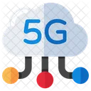 Cloud 5 G Network Cloud Network Network Strength Icon