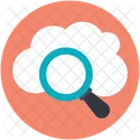 Cloud Magnifying Search Icon