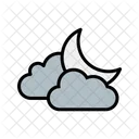 Cloud And Moon Icon