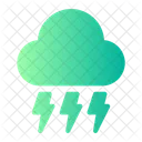 Cloud Thunder Climate Icon