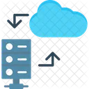 Cloud Data Base Hosting Icon