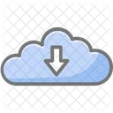 Cloud Connected Home Icon
