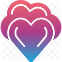 Cloud Database Heart Icon