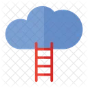 Cloud Stairs Success Icon
