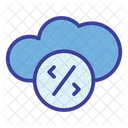 Cloud Coding Development Icon