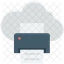 Cloud Printing Facsimile Icon