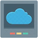 Cloud Computing Screen Icon