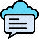 Cloud Chat Box Speech Icon