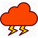 Cloud Lightning Rain Icon