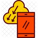 Cloud Data Storage Mobile Icon