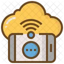 Cloud Message Network Icon