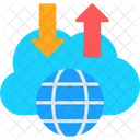 Cloud World Globe Icon